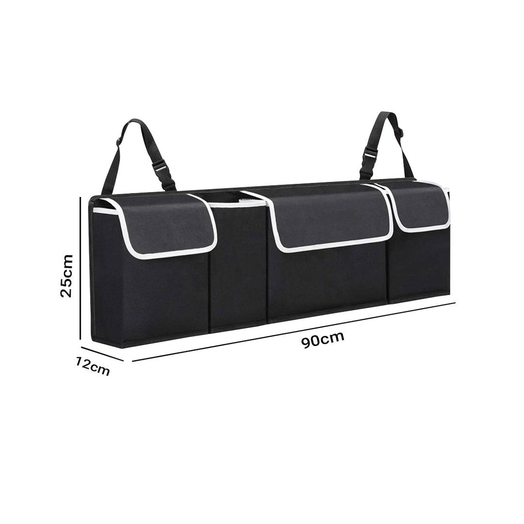 NNEAGS Oxford Cloth Car Storage Trunk Organiser Backseat Multi-Purpose Interior Accessories Black