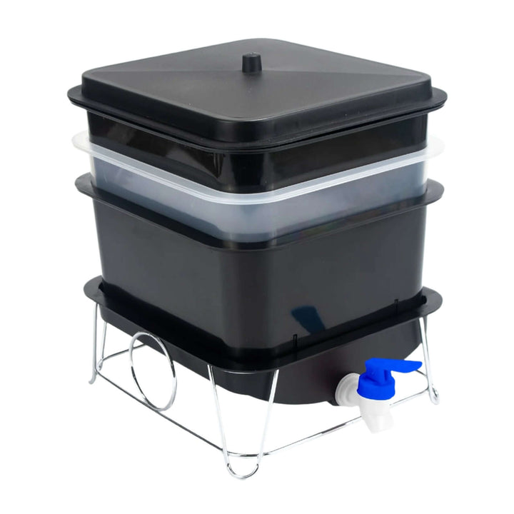 kitchen worm compost bin system