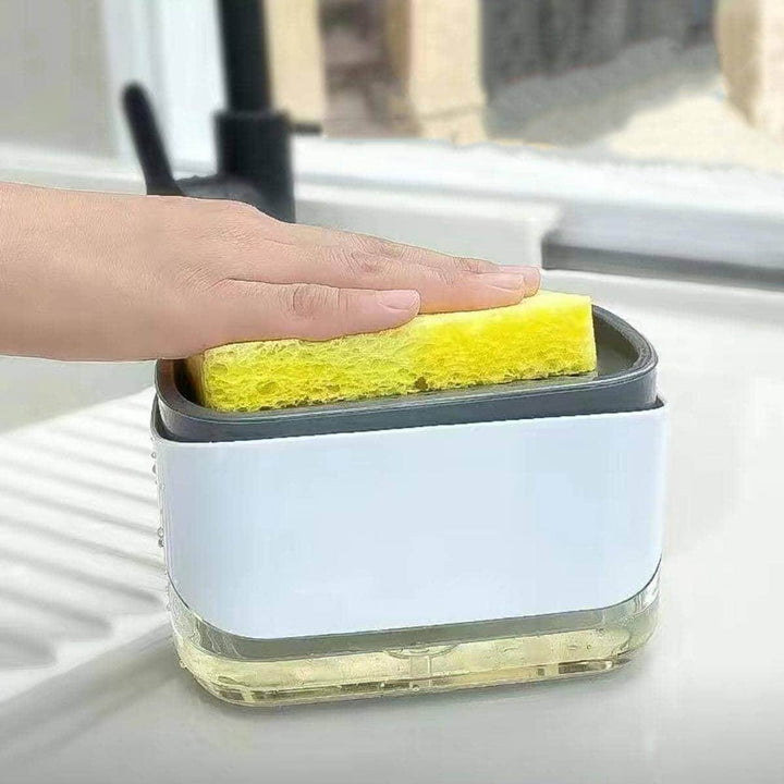2-in-1 soap dispenser with sponge