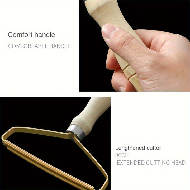 Comfort handle and lengthened cutter head of the dog hair remover grooming tool