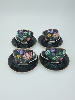 Bloom Peacock - Espresso Set (Cup and Saucer) x 6