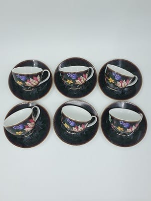 Bloom Peacock - Espresso Set (Cup and Saucer) x 6