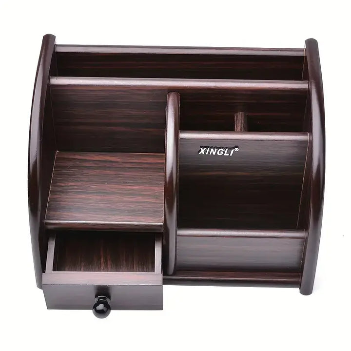 wooden desk file organizer