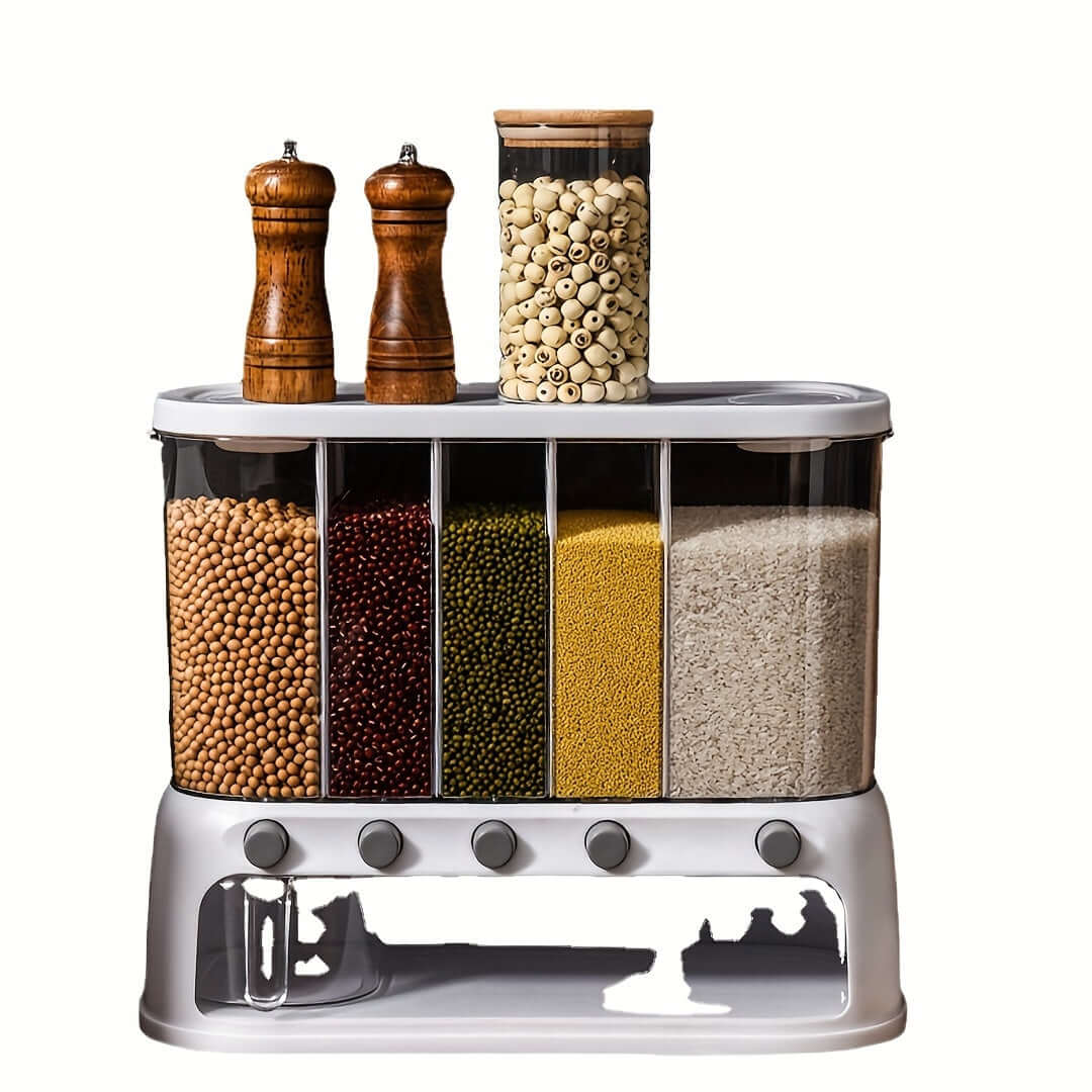 airtight kitchen storage container with dividers