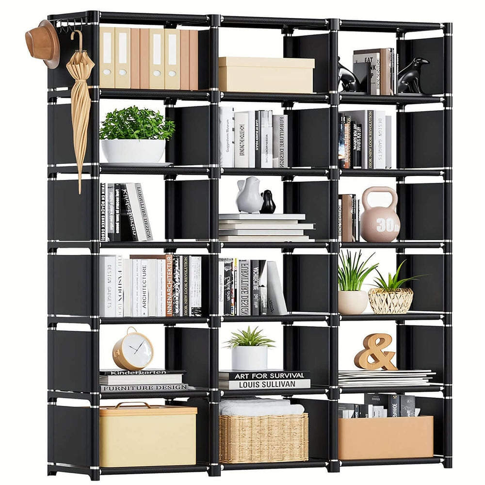 metal bookshelf storage organizer