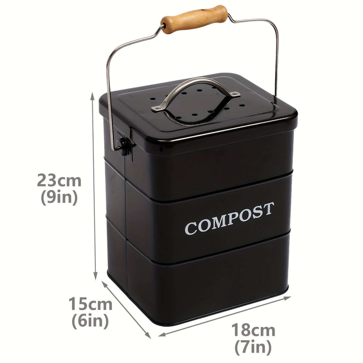 metal compost bin for kitchen