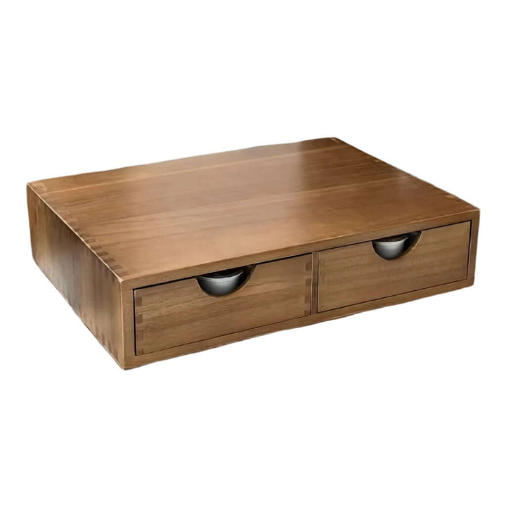 wooden kitchen storage cabinet with drawers