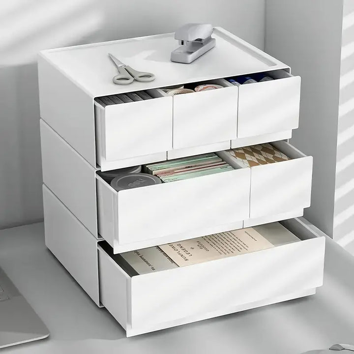 stackable bedside drawer organizer