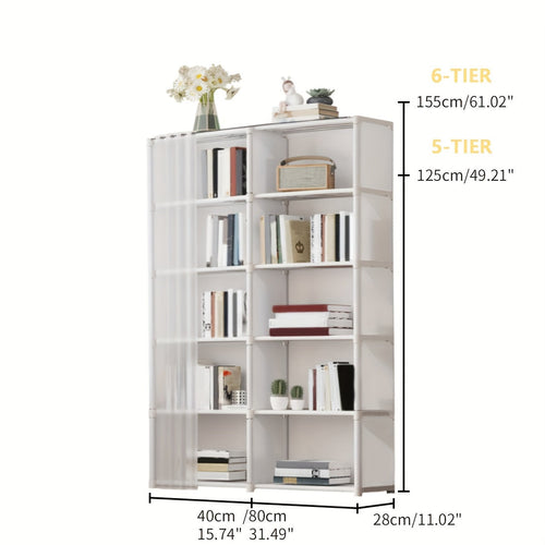 6-Tier Metal Storage Organizer for Office & Home