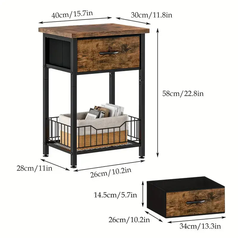 Versatile Bedside Table Organizer