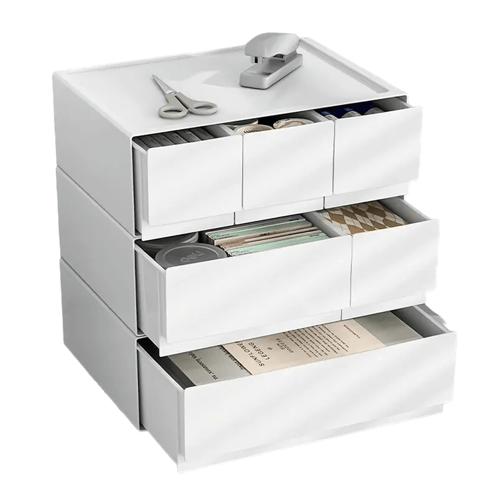 stackable bedside drawer organizer