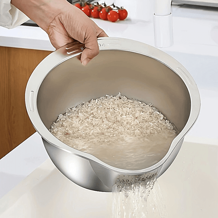 stainless steel colander for kitchen