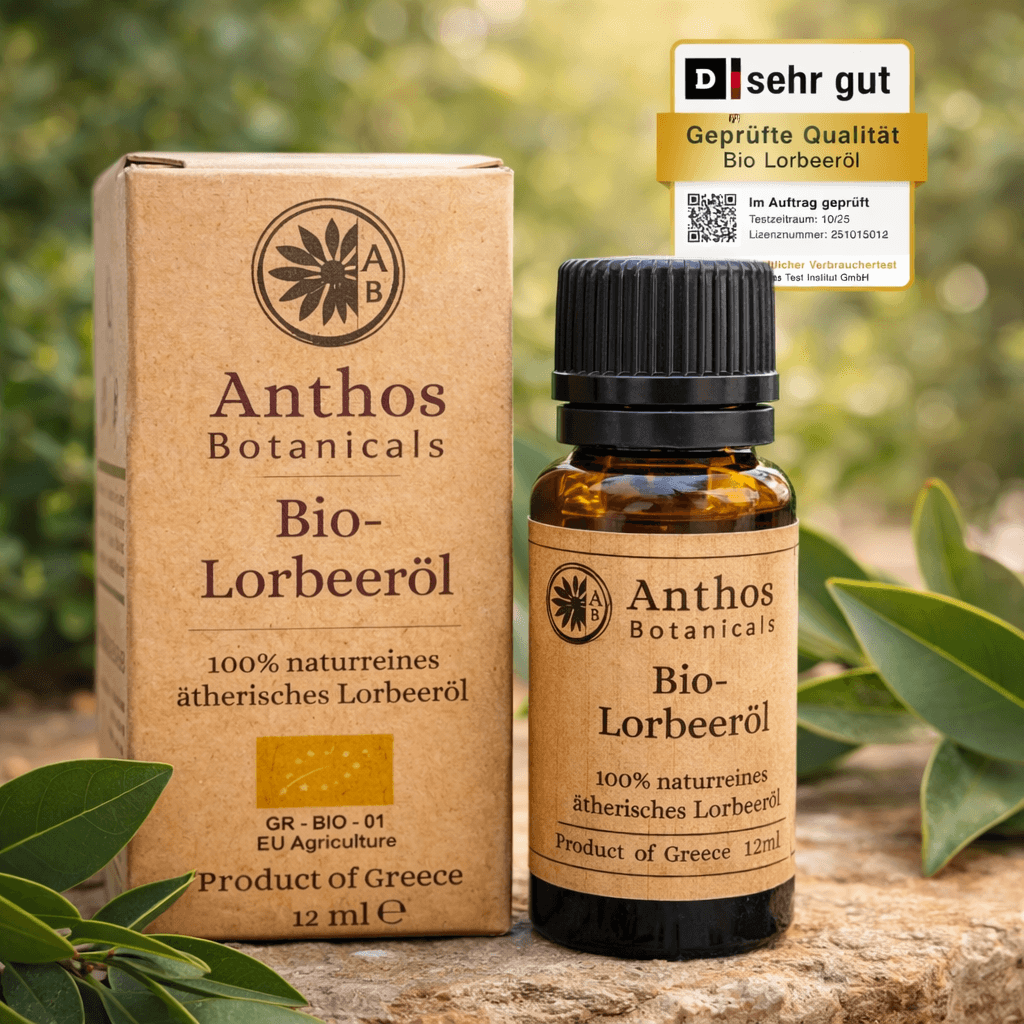 Lorbeeröl Bio 12 ml – 100 % naturrein | Lebensmittelqualität