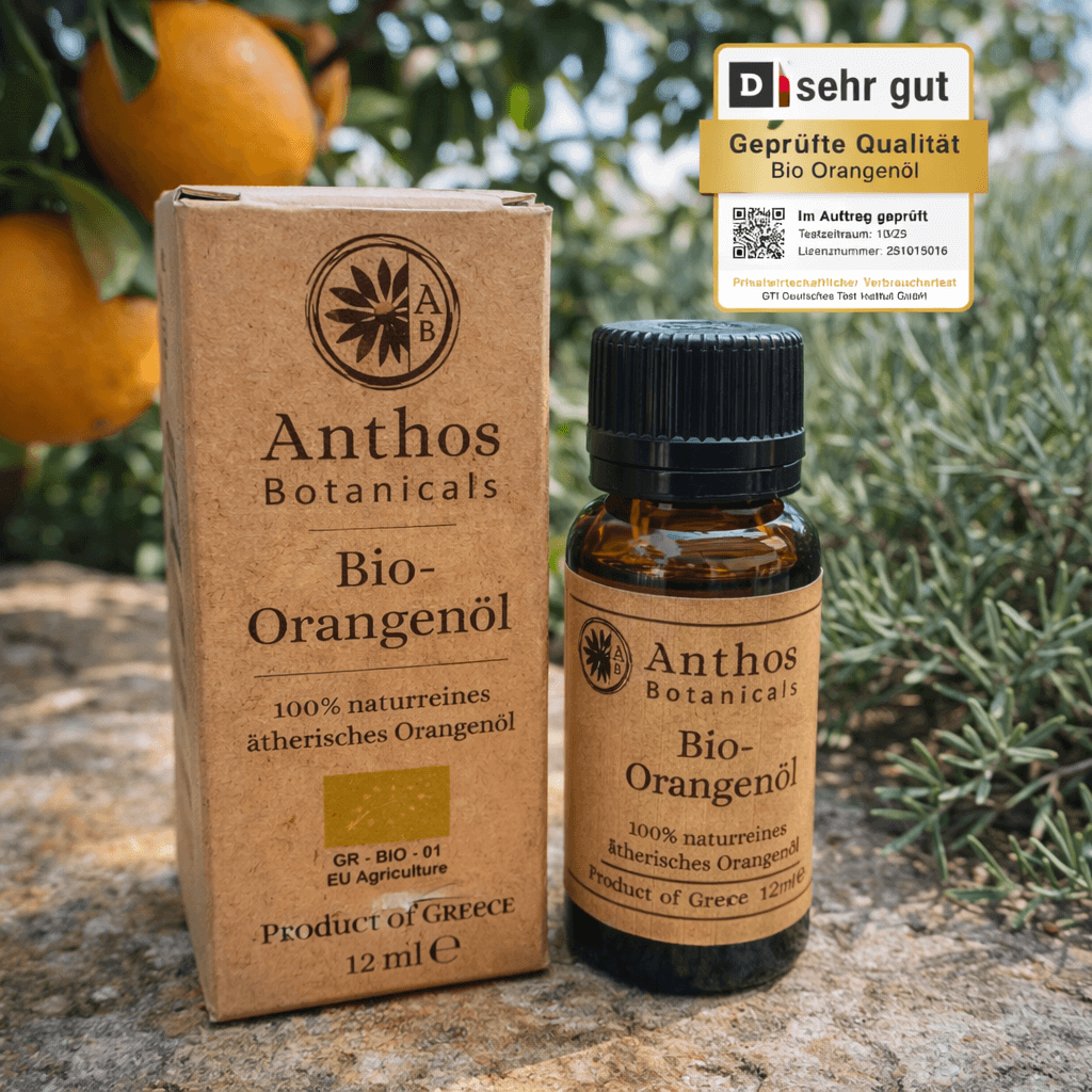 Orangenöl Bio 12 ml – 100 % naturrein | Lebensmittelqualität