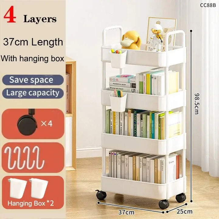 mobile kitchen organizer cart
