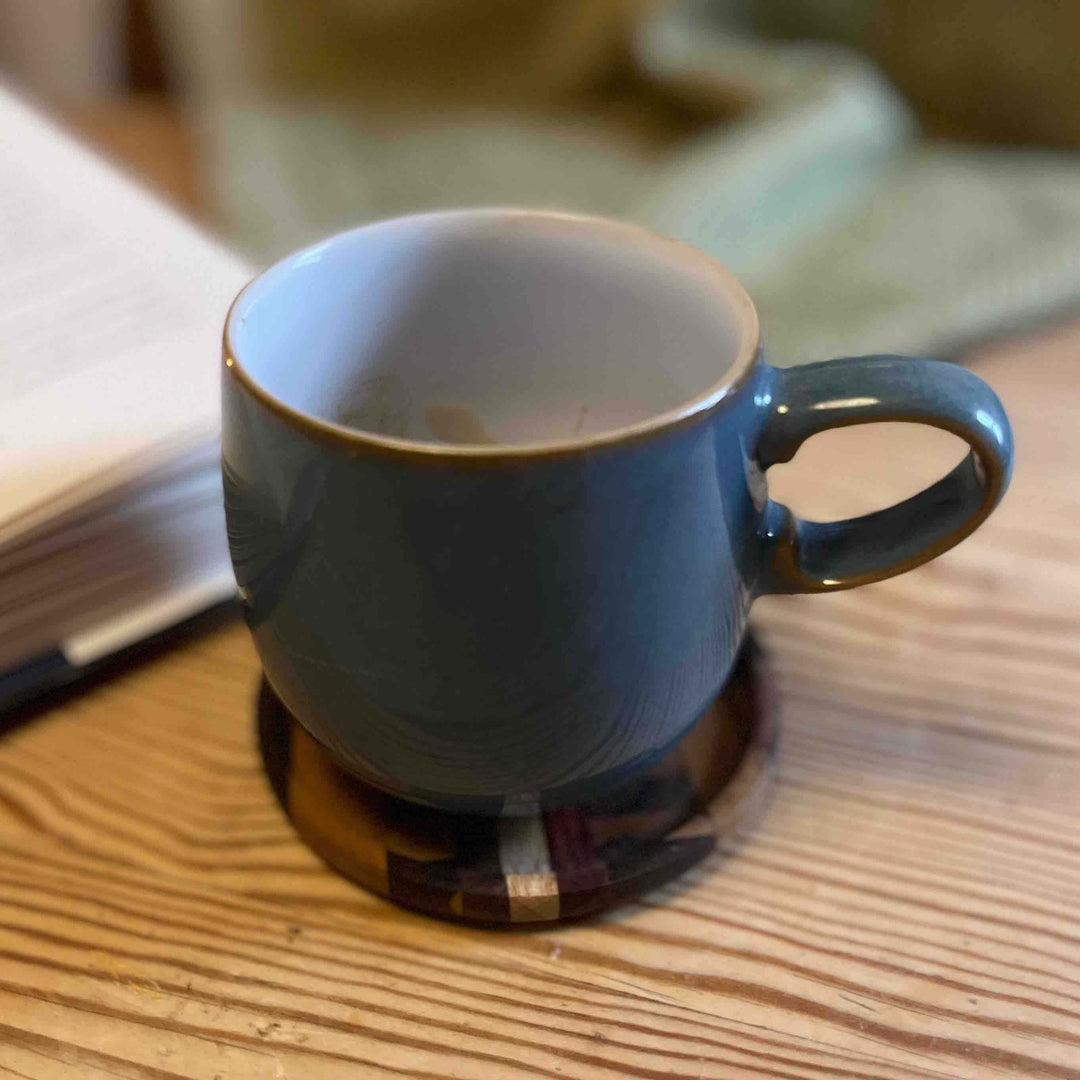 handmade end grain wooden coasters