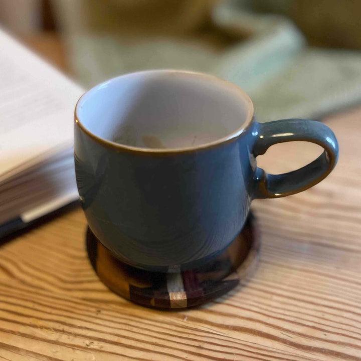 handmade end grain wooden coasters