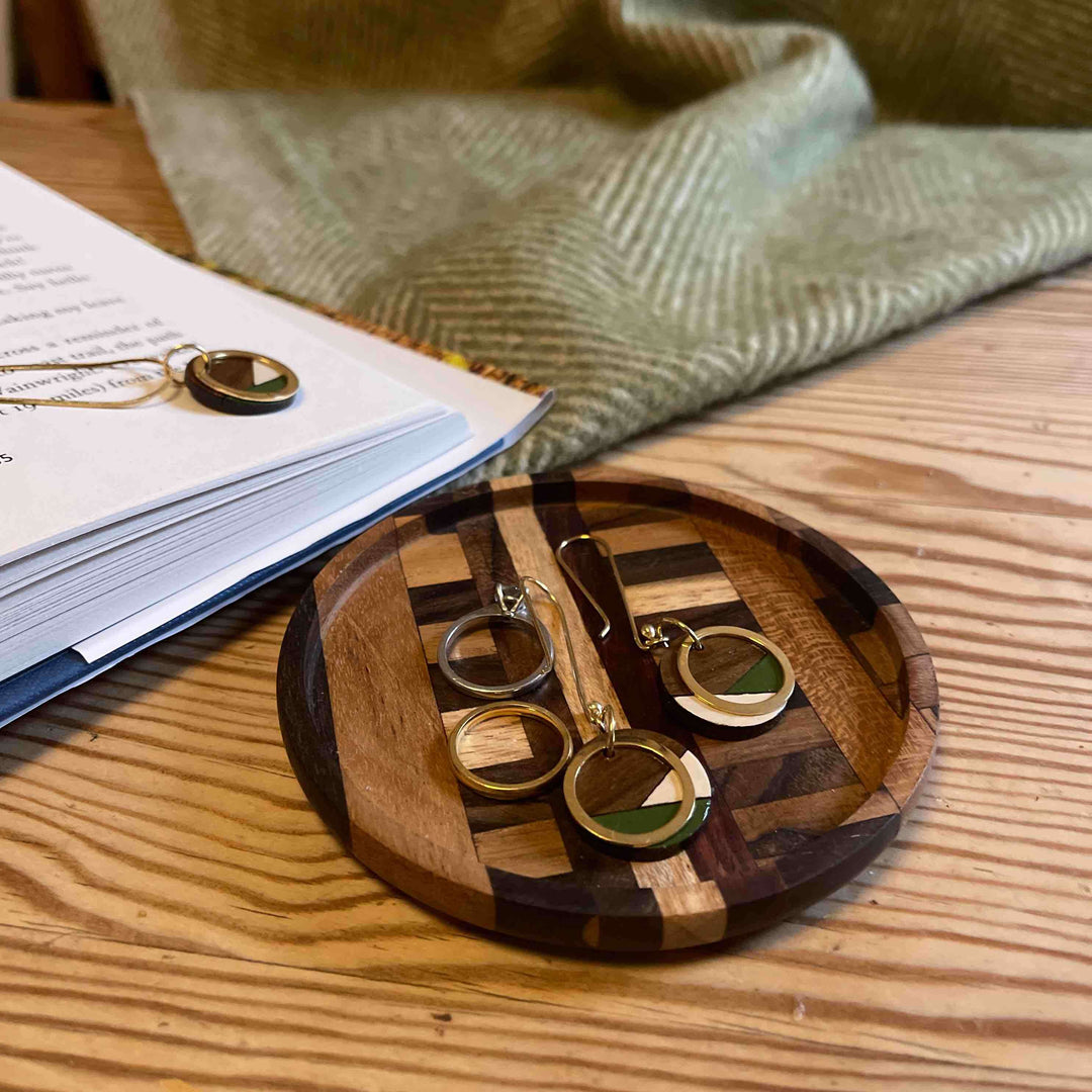 handmade end grain wooden coasters