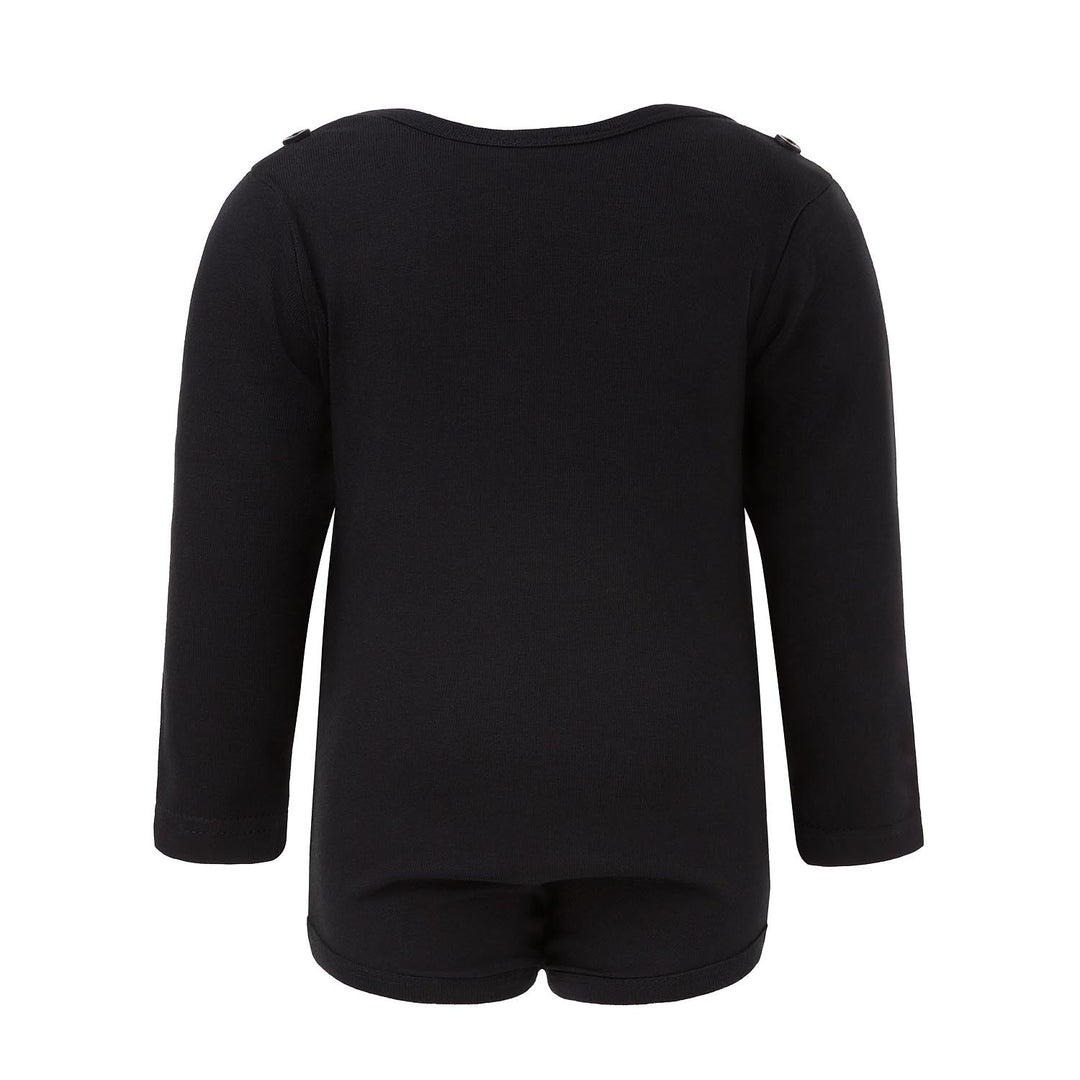 Black Onesie with Green Elements-1
