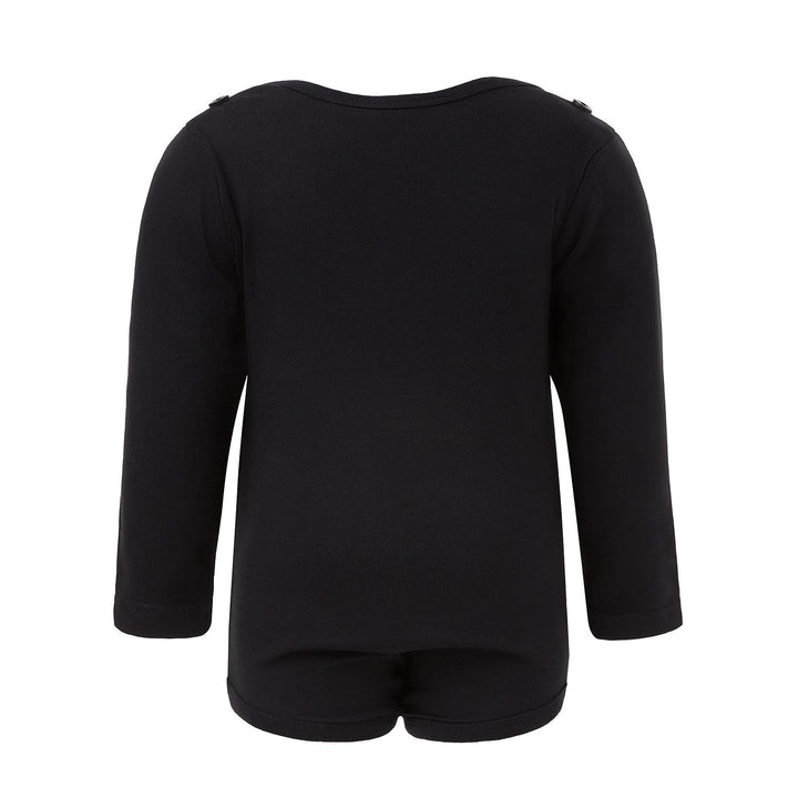 Black Onesie with Green Elements-1