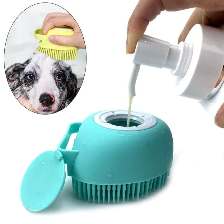 pet bath massage brush