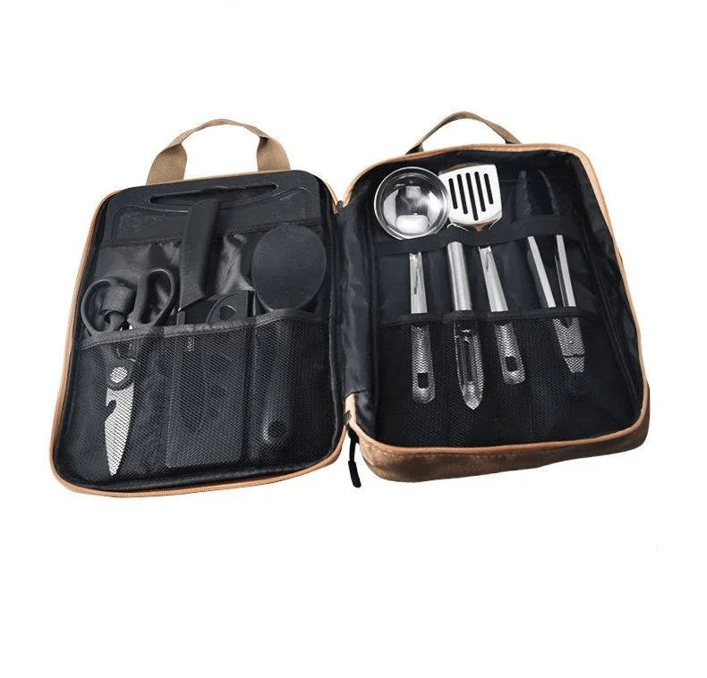 camping cookware set khaki