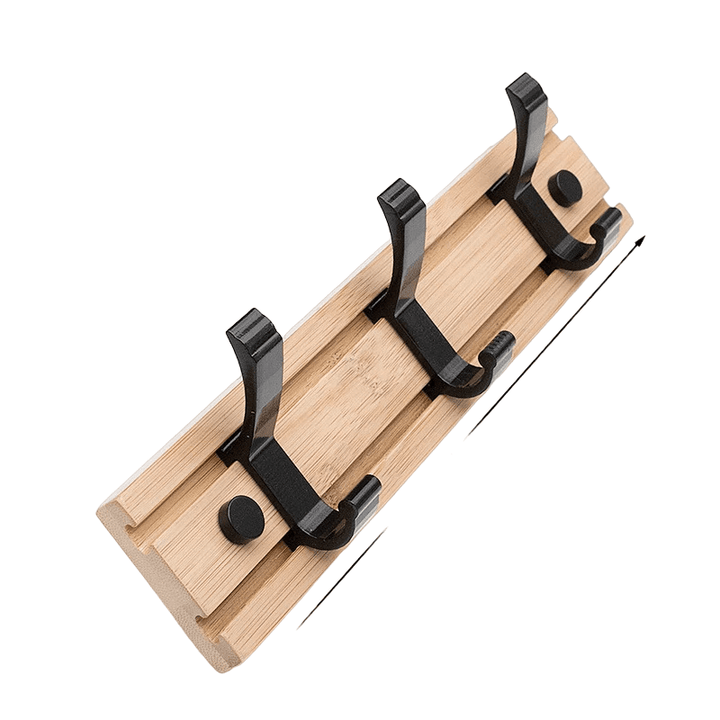 wooden wall mounted bathroom rack