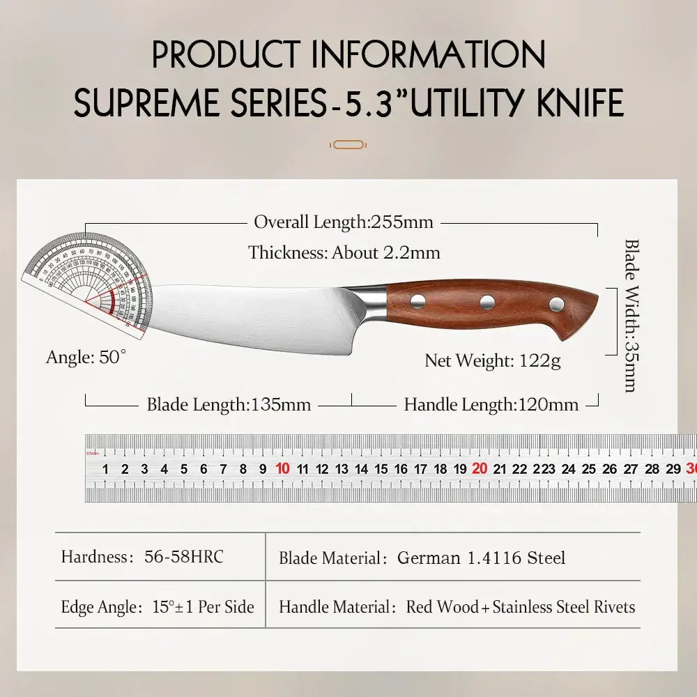 precision kitchen utility knife