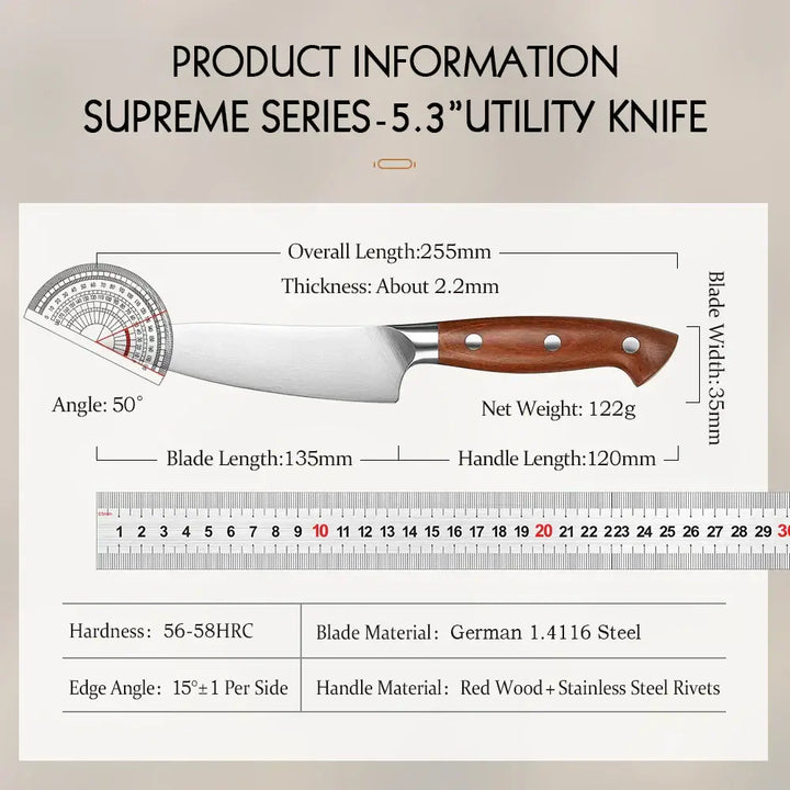 precision kitchen utility knife
