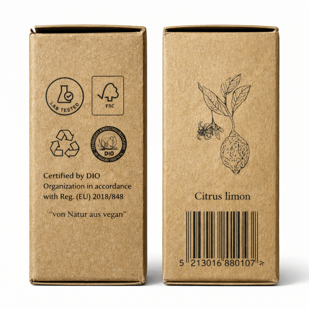 Zitronenöl Bio 12 ml – 100 % naturrein | Lebensmittelqualität