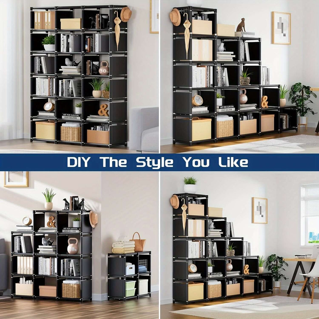 metal bookshelf storage organizer