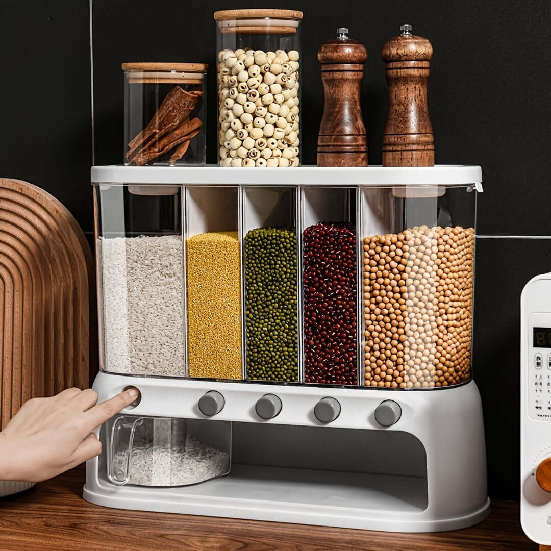 airtight kitchen storage container with dividers