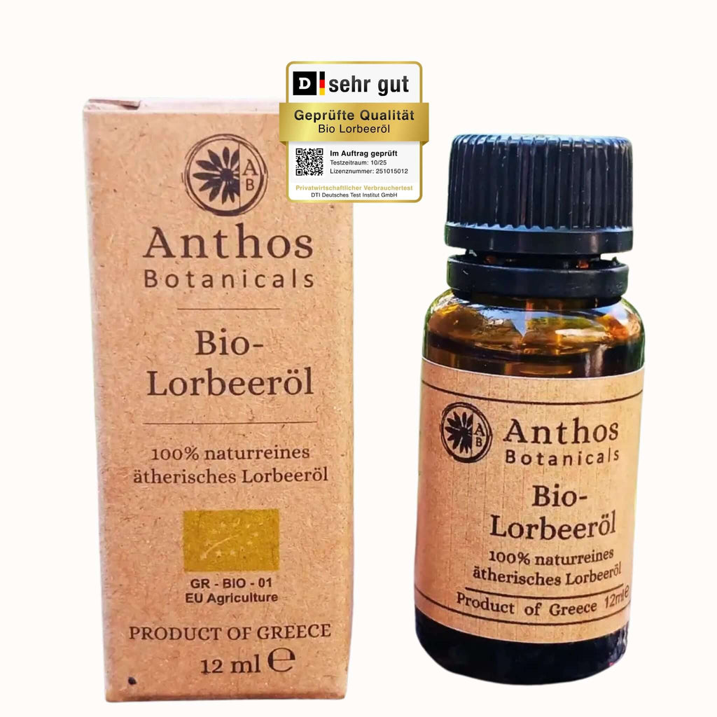 Lorbeeröl Bio 12 ml – 100 % naturrein | Lebensmittelqualität