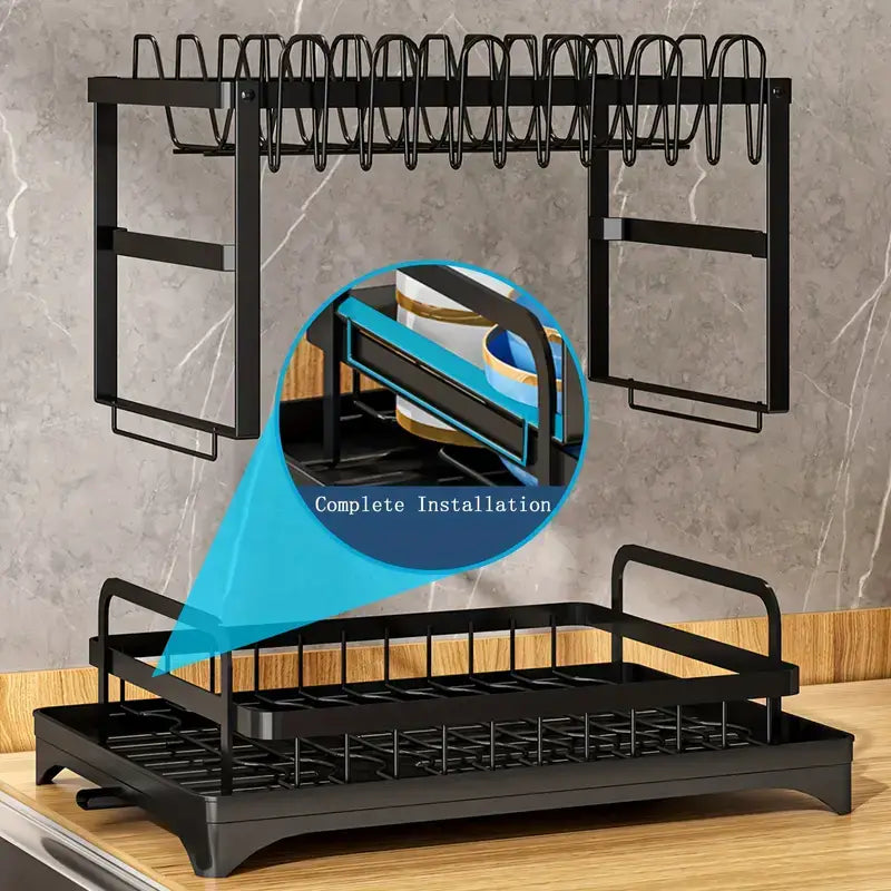 2-tier kitchen dish rack