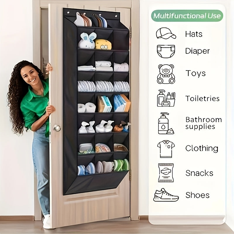 24-Compartment Foldable Shoe Organizer (8-Layer)
