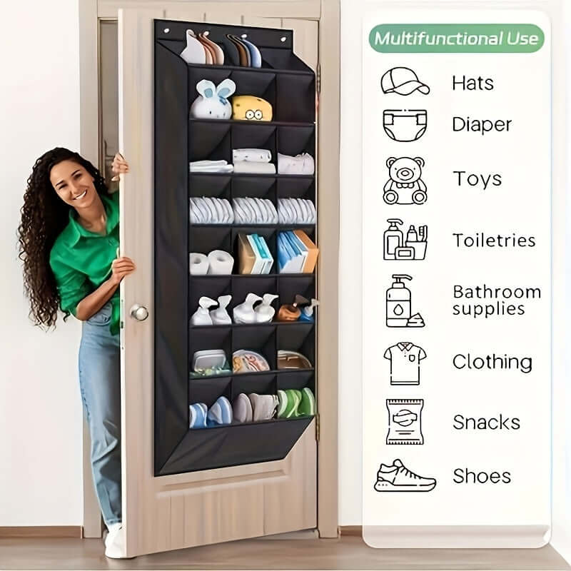 foldable shoe organizer with compartments
