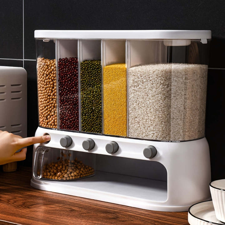 airtight kitchen storage container with dividers