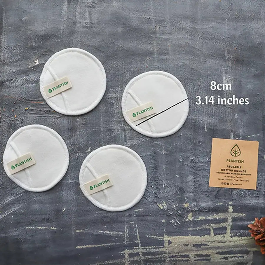 Wiederverwendbare Wattepads - 100% Baumwolle