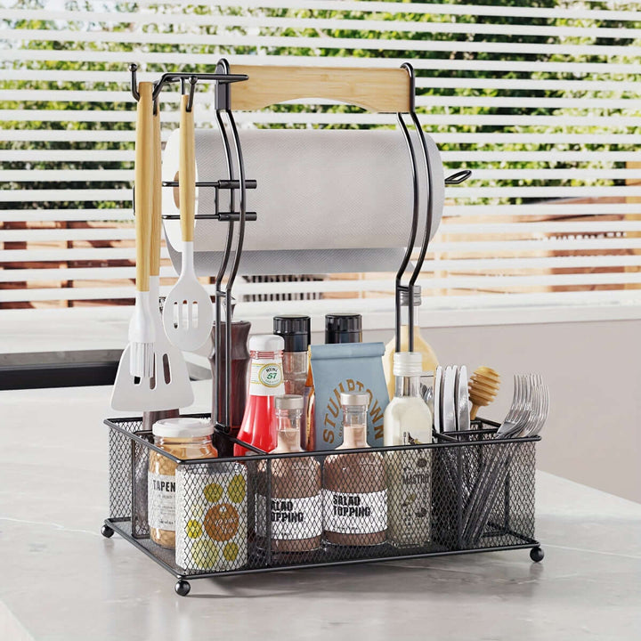 grill caddy condiment holder