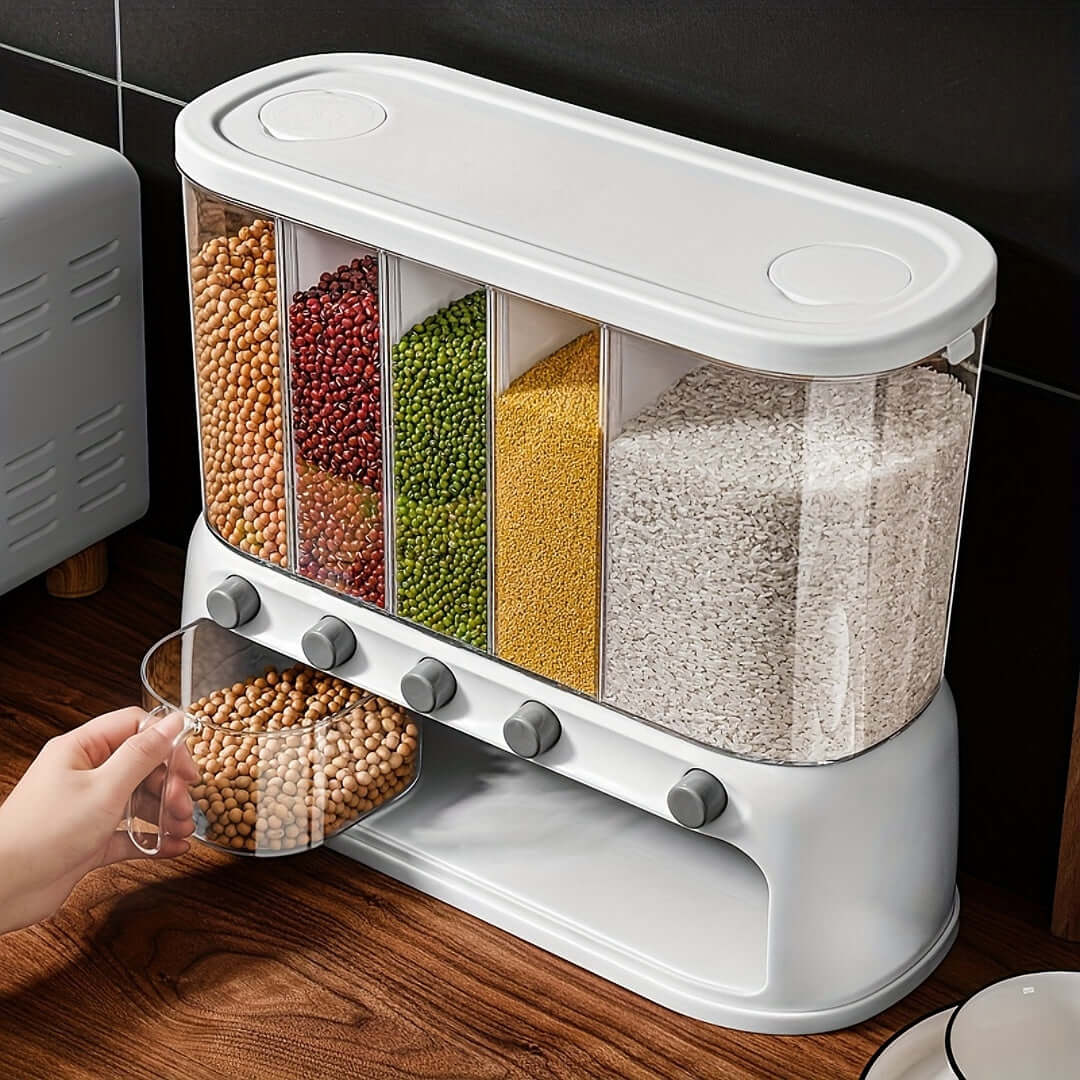 airtight kitchen storage container with dividers