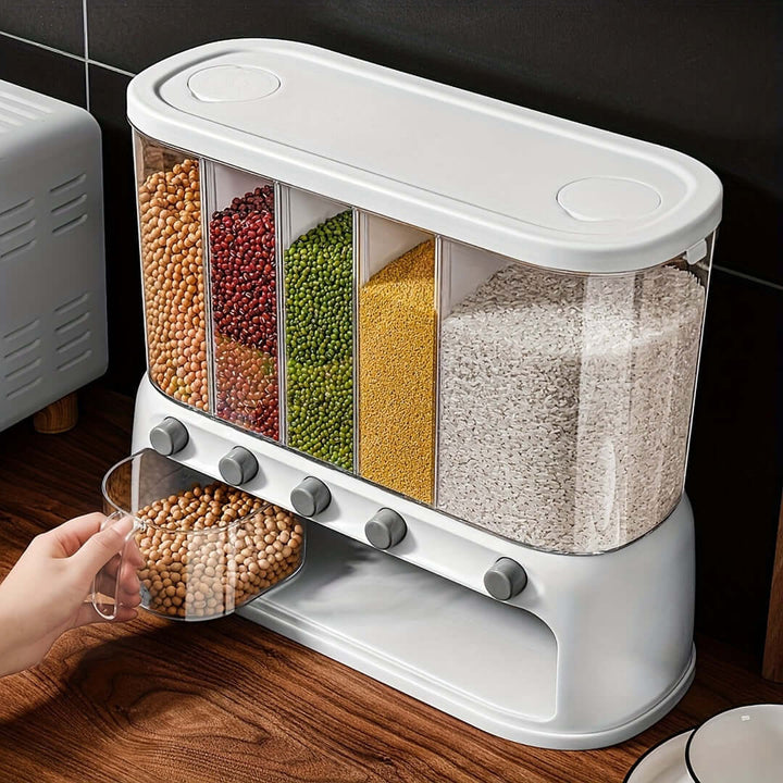 airtight kitchen storage container with dividers