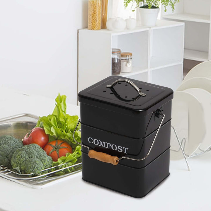 metal compost bin for kitchen