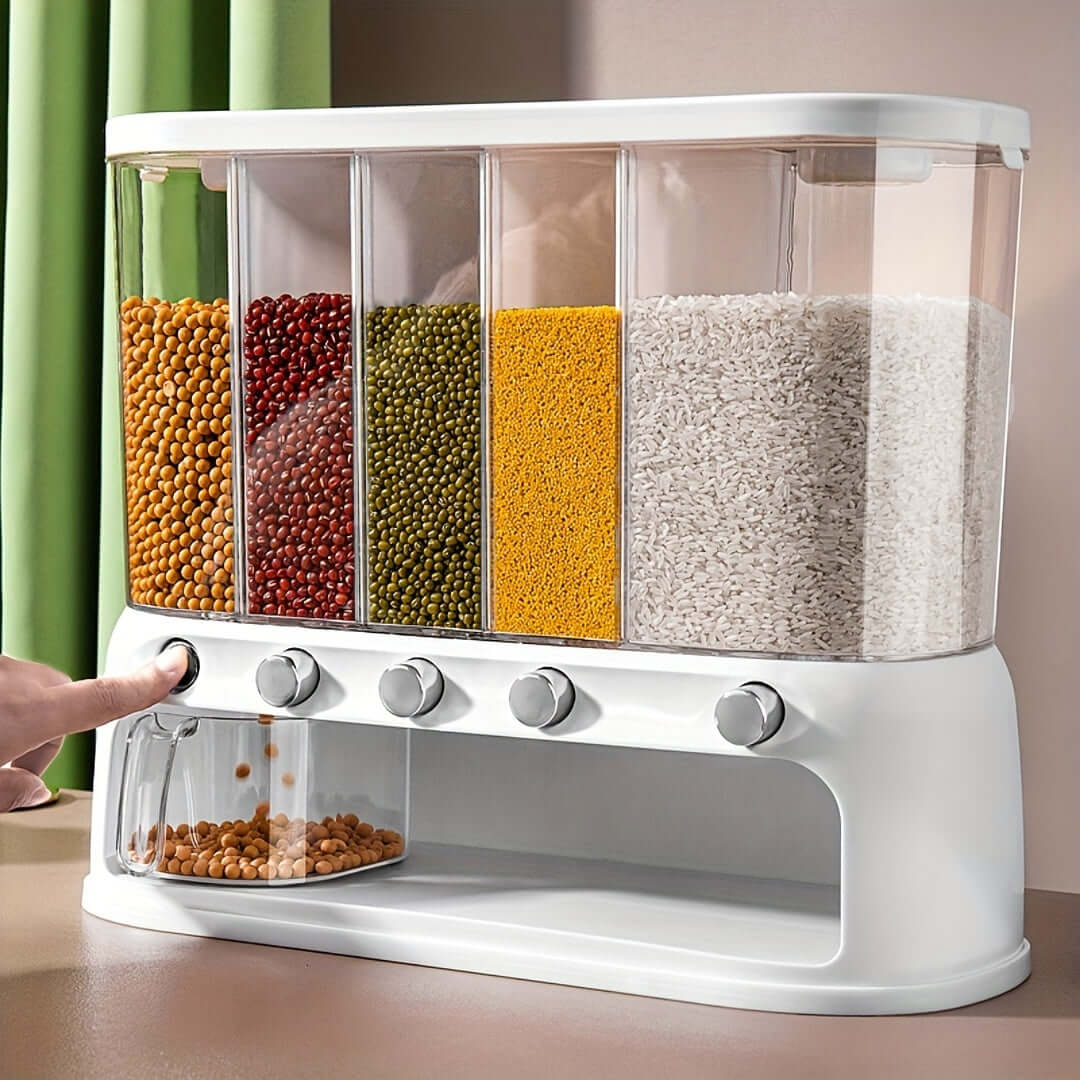 airtight kitchen storage container with dividers