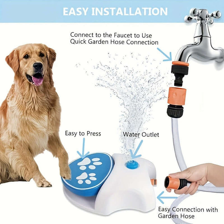Haustier-Wasserspielzeug mit Fußpedal für draußen
