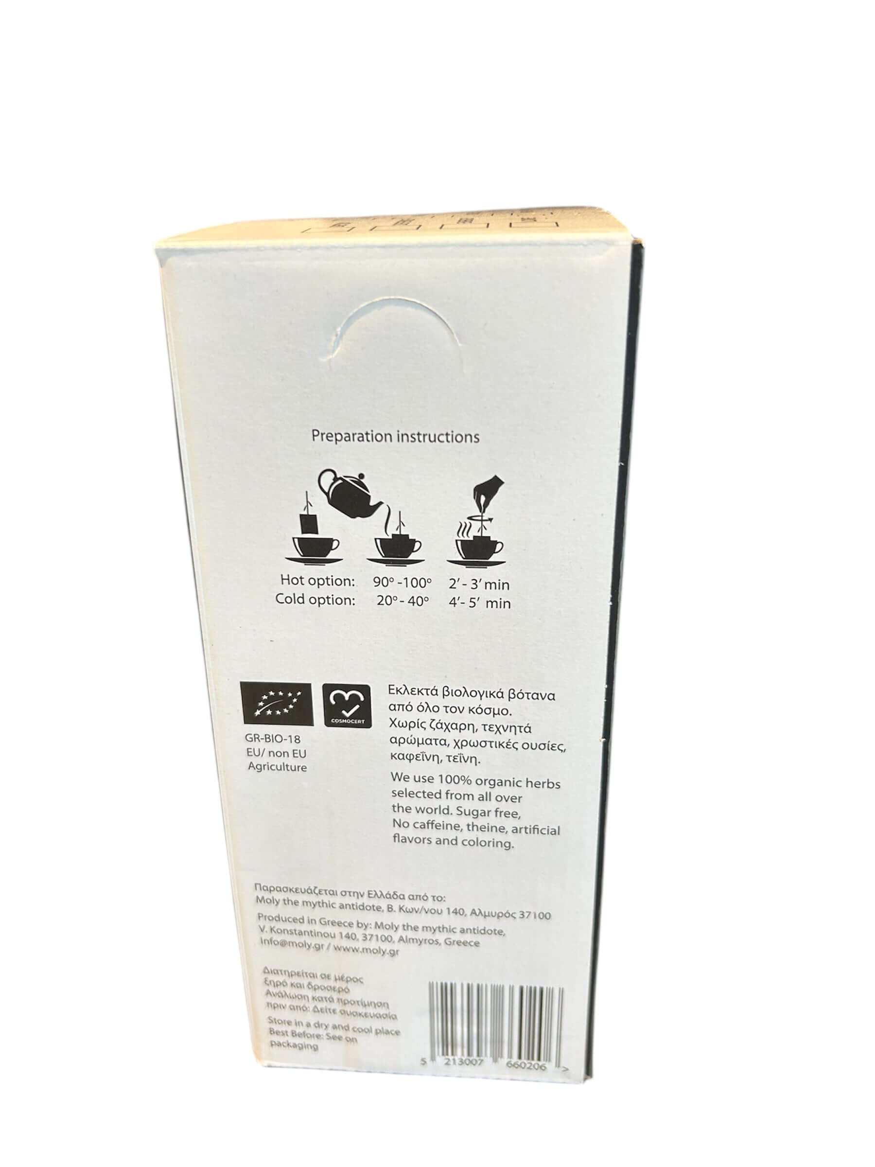 Display Box Moly Kräutertee für HoReCa