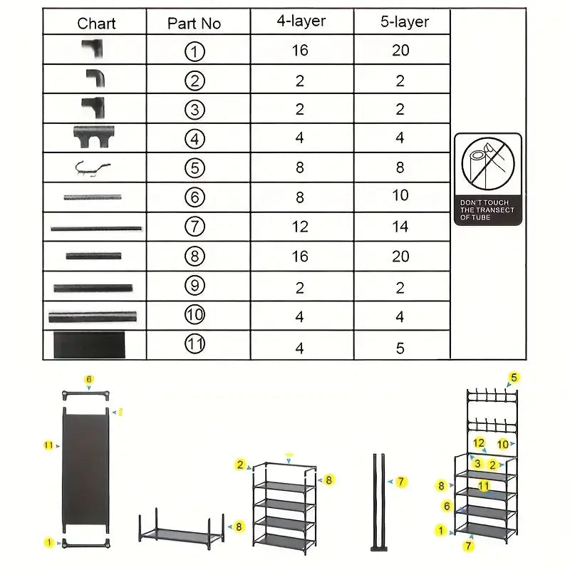 multifunctional coat and shoe rack organizer