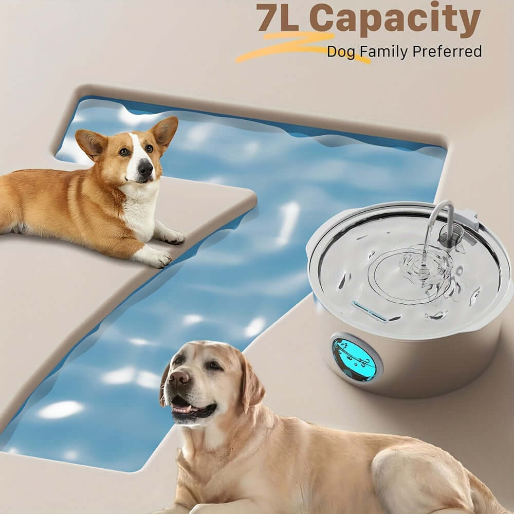 stainless steel dog water fountain