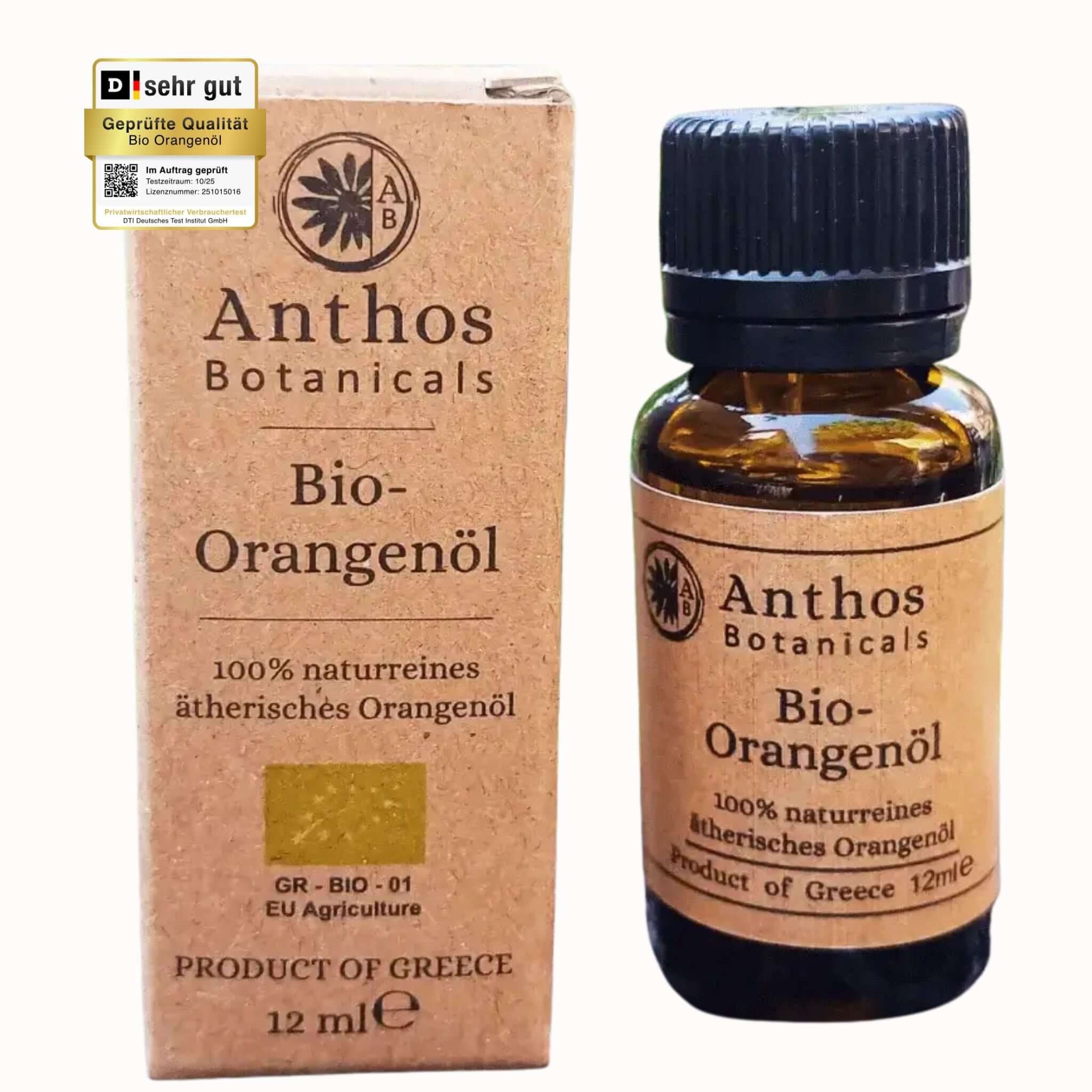 Orangenöl Bio 12 ml – 100 % naturrein | Lebensmittelqualität
