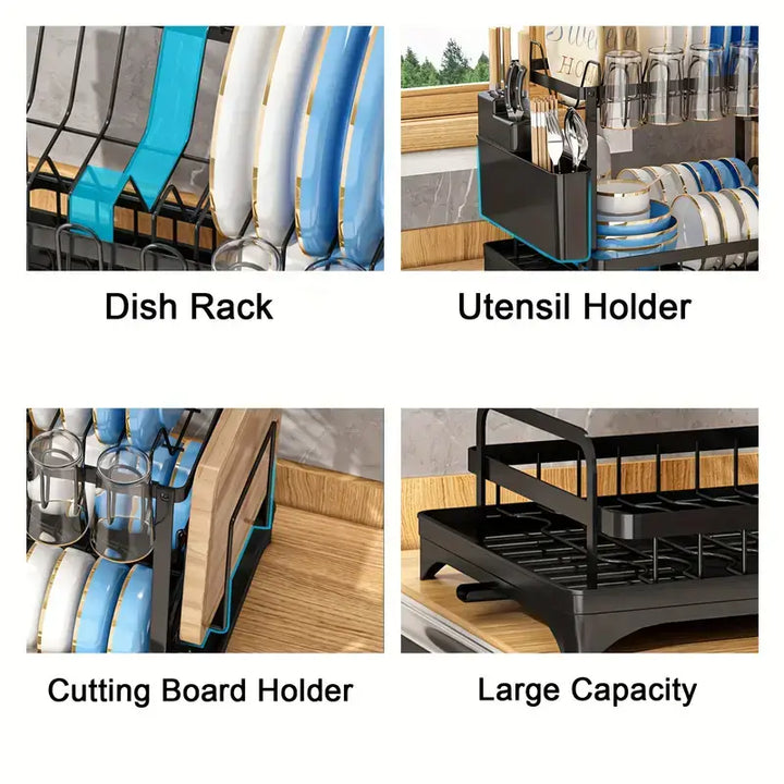 2-tier kitchen dish rack