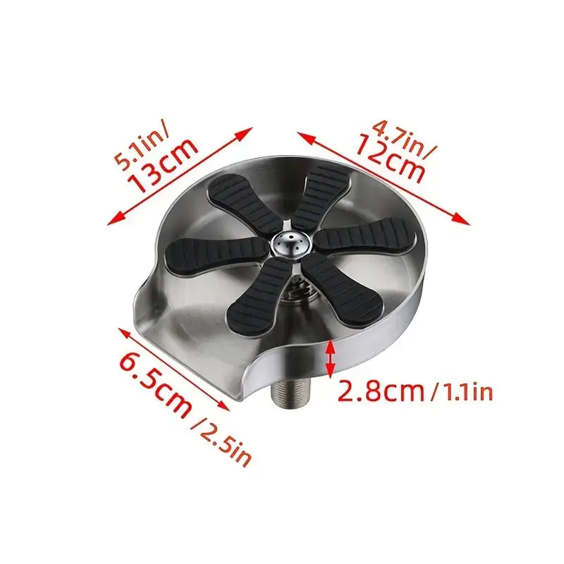 high-pressure glass rinser for kitchen sink